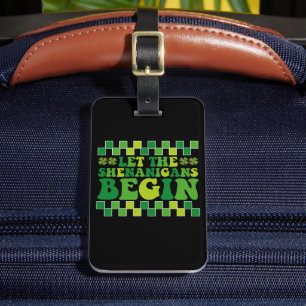 Étiquette À Bagage Laissez Les Shenanigans Commencer Irish Super Retr