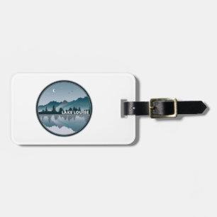 Étiquette À Bagage Lake Louise Alberta Réflexion