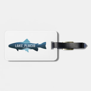 Étiquette À Bagage Lake Placid New York Fish