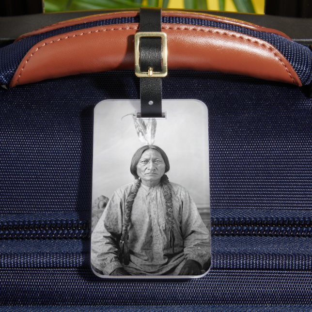 Étiquette À Bagage Lakota Leader assis Bull Amérindien (Insitu Rectoal 2)