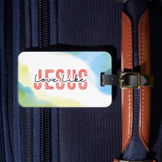 Étiquette À Bagage L'amour comme Jésus Inspirationnel Citation chréti (Insitu Rectoal 4)
