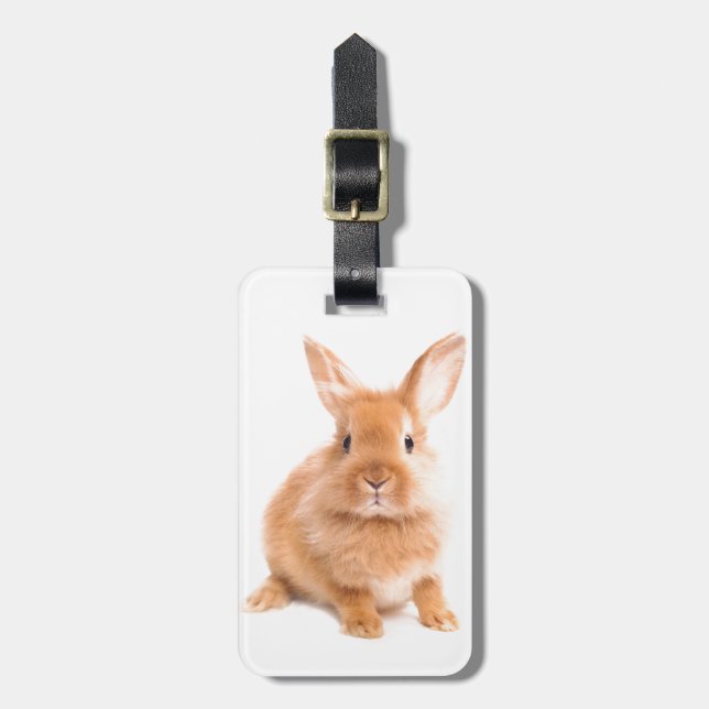 Étiquette À Bagage Lapin (Devant Vertical)