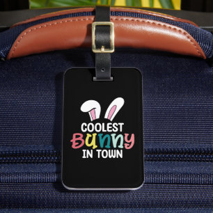 Étiquette À Bagage Lapin Le Plus Cool En Ville Lapin De Pâques Lapin 
