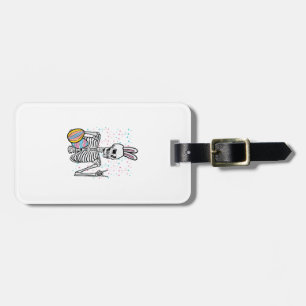 Étiquette À Bagage Lapin squelette de Pâques Rock Hand Rocker Garçons