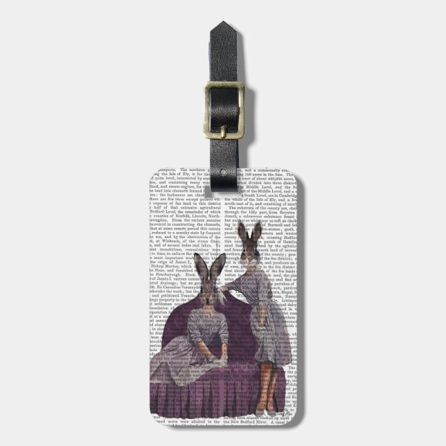 Étiquette À Bagage Lapins en violet.png (Devant Vertical)