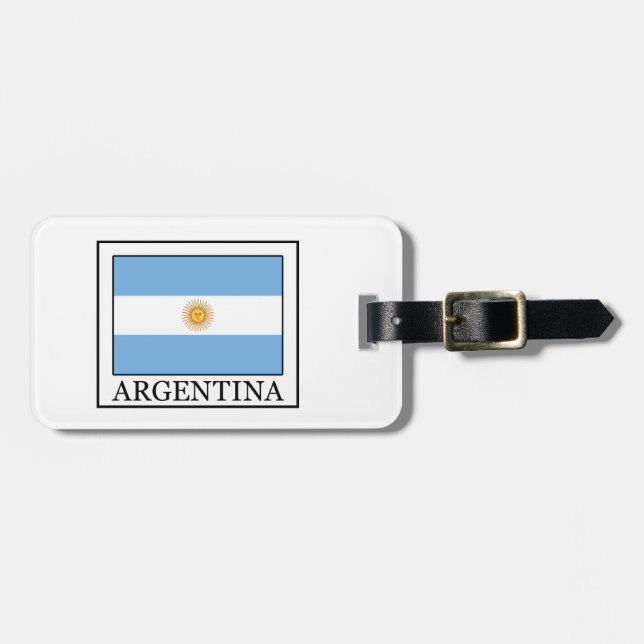 Étiquette À Bagage L'Argentine (Devant horizontal)