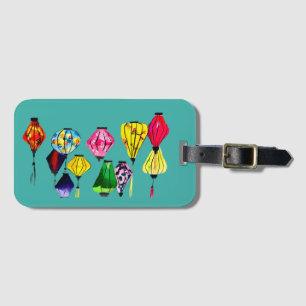 Étiquette À Bagage L'art coloré de la lanterne chinoise
