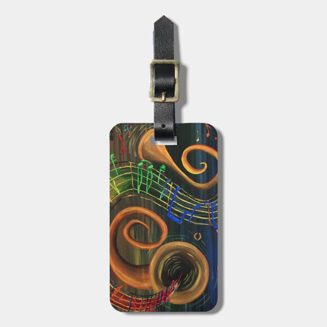 Étiquette À Bagage L'ART de la musique (Devant Vertical)