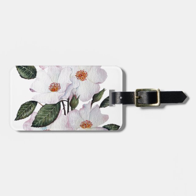 Étiquette À Bagage L'art floral Rose Ballerina (Devant horizontal)