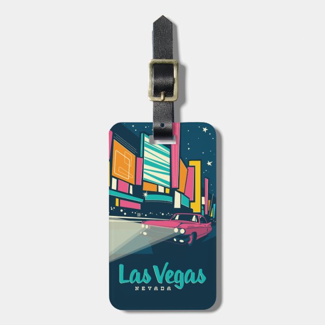 Étiquette À Bagage Las Vegas, nanovolt (Devant Vertical)