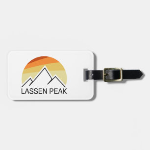 Étiquette À Bagage Lassen Peak California Retro
