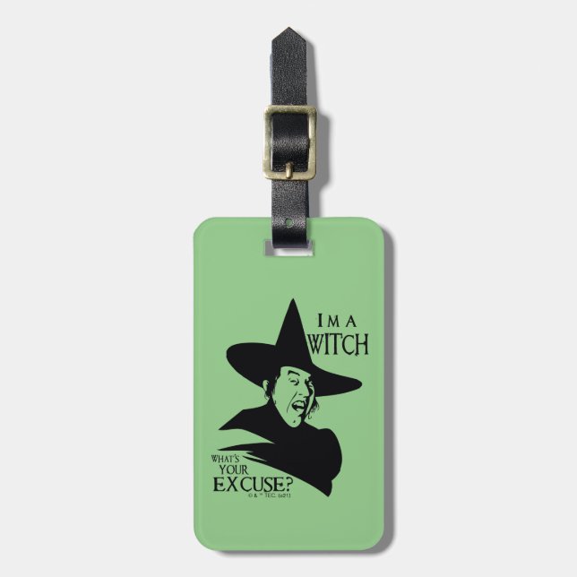 Étiquette À Bagage L'Assistant D'Oz™ | Je suis une sorcière (Devant Vertical)