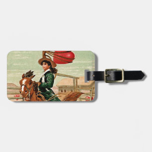 Étiquette À Bagage Lasso mon coeur Vintage Valentine