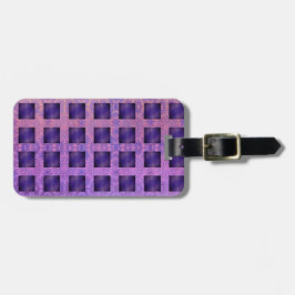 Étiquette À Bagage Lattice de Boho de Passion violette