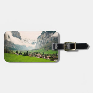 Étiquette À Bagage Lauterbrunnen Suisse stylisé