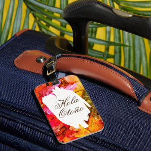 Étiquette À Bagage L'Automne Unique Hola Otoño Laisse Fille tendance 