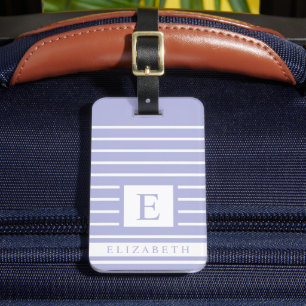 Étiquette À Bagage Lavande personnalisée Purple Ciel bleu clair