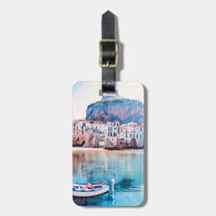 Étiquette À Bagage ldp CEFALÙ - Sicile - plage - panorama