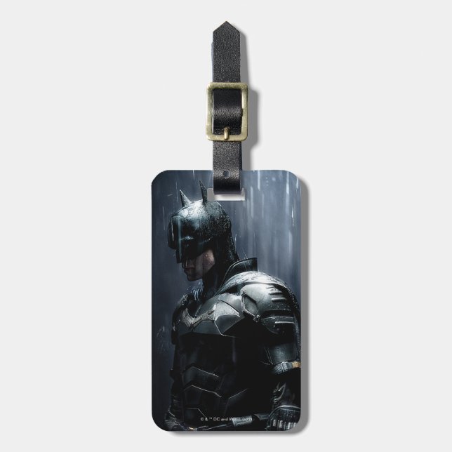 Étiquette À Bagage Le Batman sous la pluie (Devant Vertical)