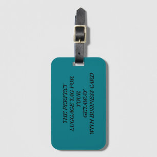 Étiquette À Bagage le bon bagage avec emplacement carte de visite