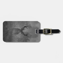 Étiquette À Bagage Le Cerf Dans La Mist