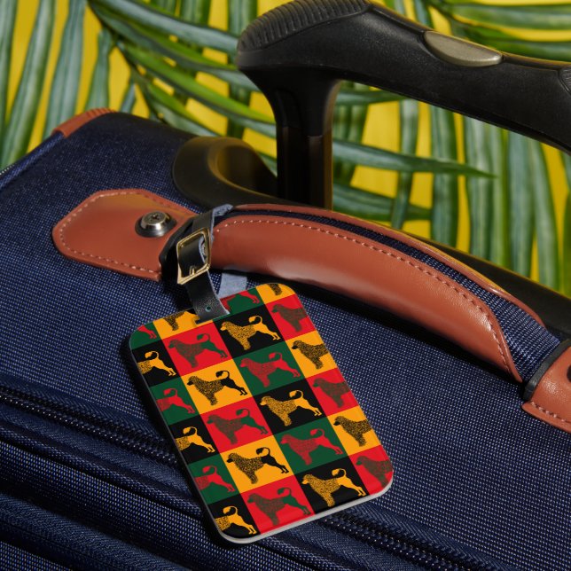 Étiquette À Bagage Le chien d'eau portugais intelligent (Insitu Rectoal 1)