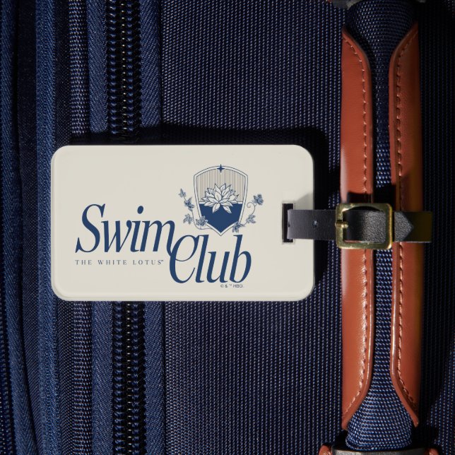 Étiquette À Bagage Le Club de natation White Lotus (Insitu Rectoal 4)