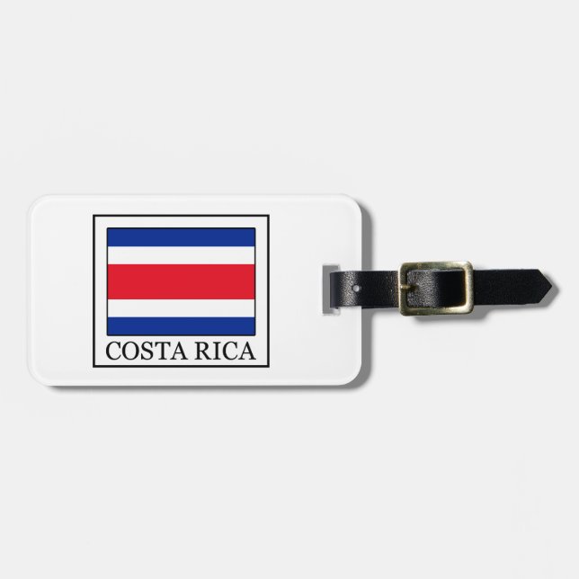 Étiquette À Bagage Le Costa Rica (Devant horizontal)