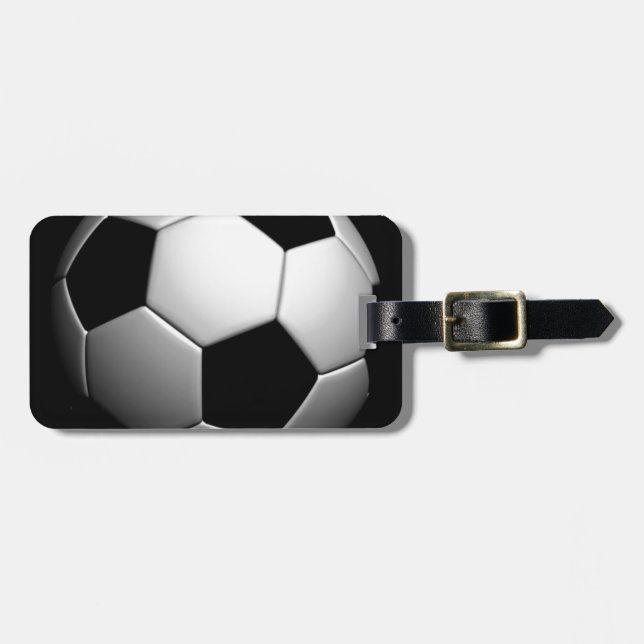 Étiquette À Bagage Le football (Devant horizontal)