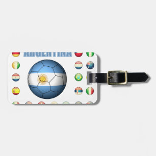 Étiquette À Bagage Le football 0335 de l'Argentine