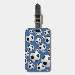 Étiquette À Bagage Le football du football