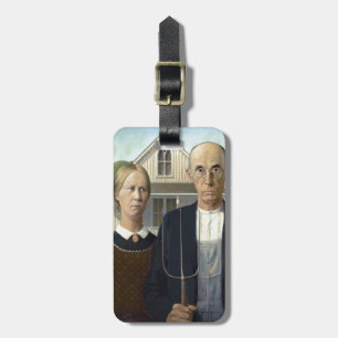 Étiquette À Bagage Le gothique américain de Grant Wood
