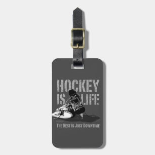 Étiquette À Bagage Le hockey c'est la vie