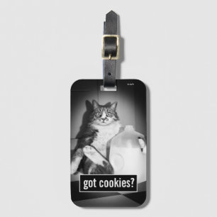 Étiquette À Bagage Le Lait De Chat De Juge