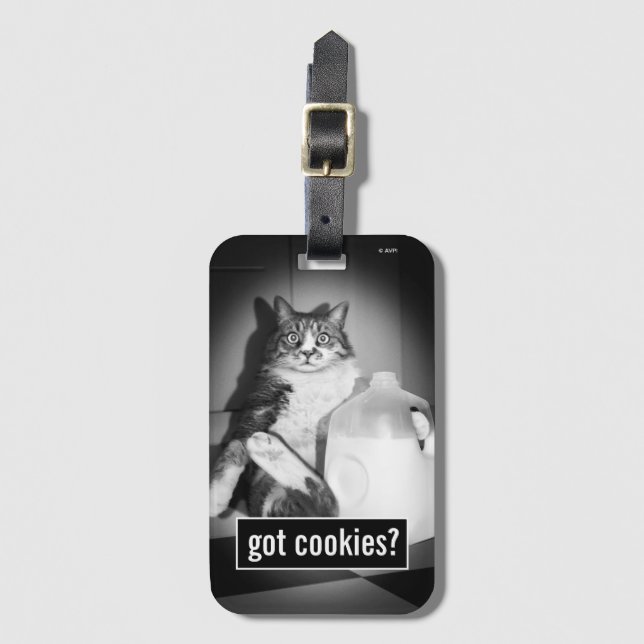 Étiquette À Bagage Le Lait De Chat De Juge (Devant Vertical)