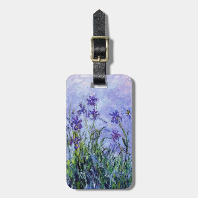 Étiquette À Bagage Le lilas de Monet irise l'étiquette de bagage (Devant Vertical)