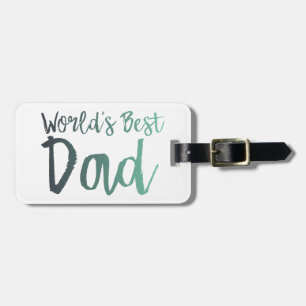 Étiquette À Bagage Le meilleur papa du monde
