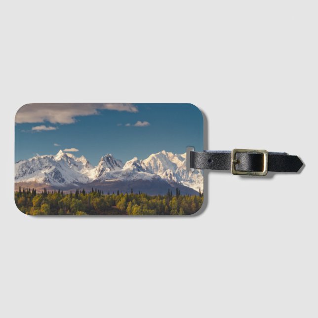 Étiquette À Bagage Le mont McKinley | Alaska (Devant Horizontal)