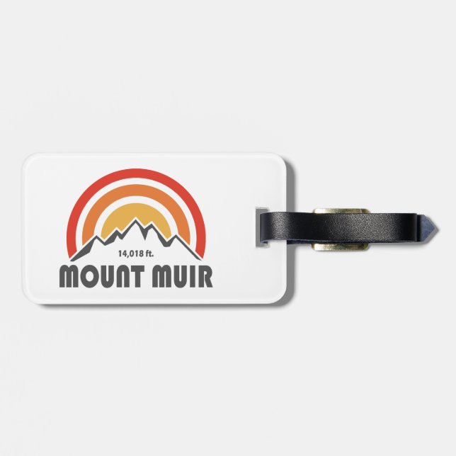 Étiquette À Bagage Le mont Muir Californie (Dos horizontal)