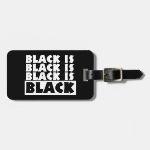 Étiquette À Bagage Le noir est noir