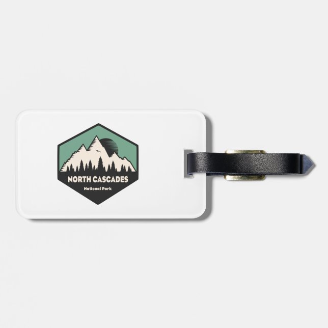 Étiquette À Bagage Le Parc national de North Cascades (Dos horizontal)
