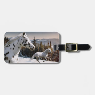 Étiquette À Bagage Le pays des merveilles d'hiver
