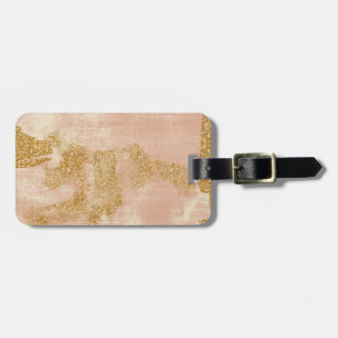Étiquette À Bagage Le rose vintage Girly de *~* rougissent des