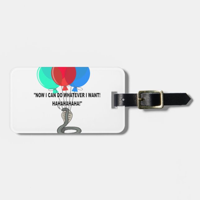 Étiquette À Bagage Le serpent volant (Devant horizontal)