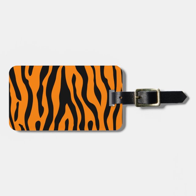 Étiquette À Bagage Le tigre a barré l'étiquette de bagage - appeler (Devant horizontal)