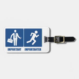 Étiquette À Bagage Le Travail Est Important, L'Exécution Est Importan