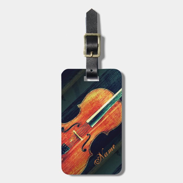 Étiquette À Bagage Le violoncelle/cadeaux personnalisés pour le (Devant Vertical)