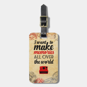 Étiquette À Bagage Le voyage emboutit l'étiquette