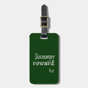 Étiquette À Bagage Le voyage est la récompense