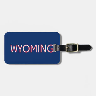 Étiquette À Bagage Le Wyoming